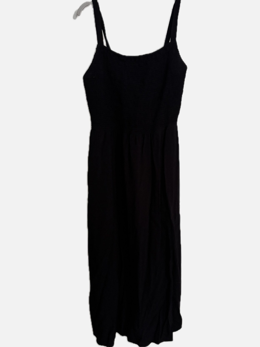 Old Navy Black Sleeveless Maxi Dress with Smocked Bodice